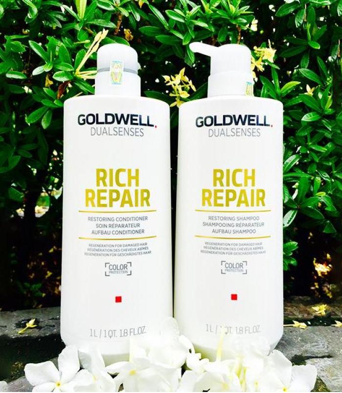 5. Dầu gội Goldwell Rich Repair phục hồi tóc siêu mượt 1
