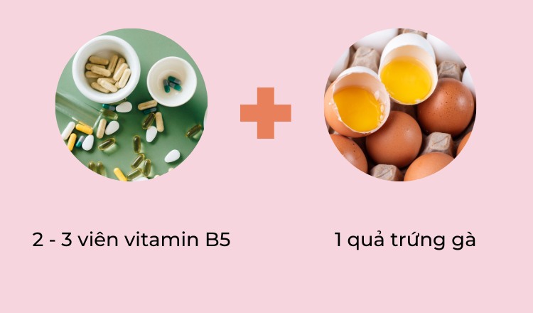 Cách 2: Ủ tóc bằng vitamin B5 và trứng gà 1