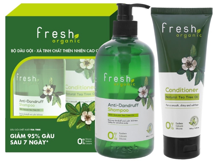 Dầu gội Tea Tree Anti Dandruff Shampoo Organic Fresh 1